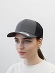 Бейсболка FLEXFIT арт. 6606T (темно-серый / черный)